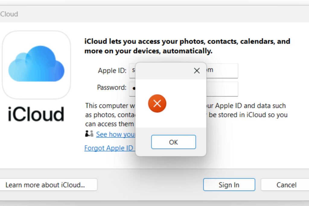 Apple iCloud Not Working