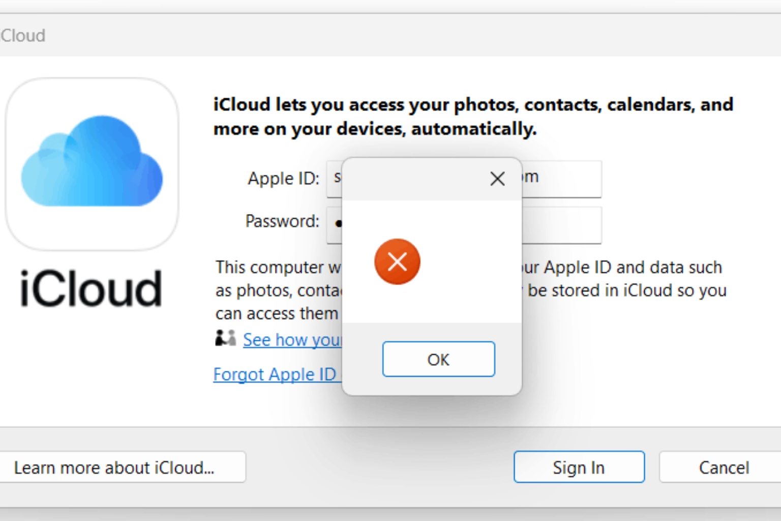 Apple iCloud Not Working